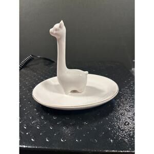 Giraffe or Llama Ceramic trinket/jewelry/ring dish